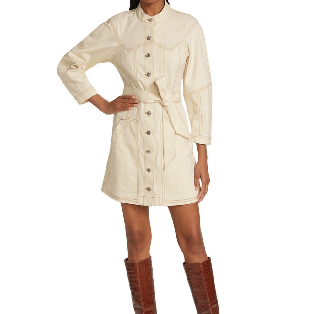 Veronica Beard Basia Denim Mini Dress